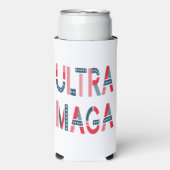 Ultra MAGA Trump Patriotic Republican Conservative Seltzer Blikjeskoeler (Seltzer Voorkant)