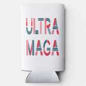 Ultra MAGA Trump Patriotic Republican Conservative Seltzer Blikjeskoeler (Achterkant)