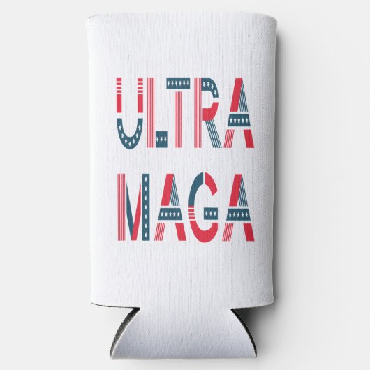 Ultra MAGA Trump Patriotic Republican Conservative Seltzer Blikjeskoeler (Voorkant)