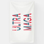 Ultra MAGA Trump Patriotic Republican Conservative Spandoek (Verticaal)