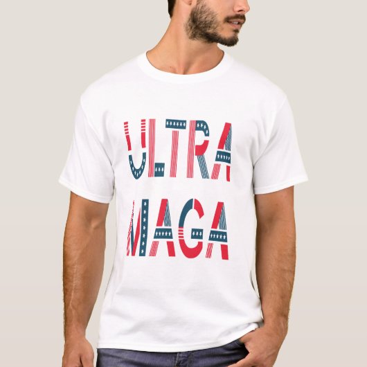 Ultra MAGA Trump Patriotic Republican Conservative T-shirt (Voorkant)