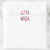 Ultra MAGA Trump Patriotic Republican Conservative Vierkante Sticker (Tas)