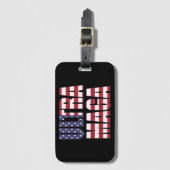 Ultra MAGA Trump Supporter 💡 Geweldig Weer USA Bagagelabel (Voorkant (verticaal))