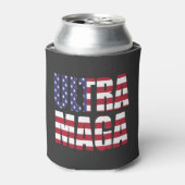 Ultra MAGA Trump Supporter 💡 Geweldig Weer USA Blikjeskoeler (Blikje Voorkant)