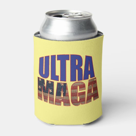 Ultra MAGA Trump Supporter 💡 Geweldig Weer USA Blikjeskoeler (Blikje Voorkant)