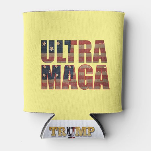Ultra MAGA Trump Supporter 💡 Geweldig Weer USA Blikjeskoeler (Voorkant)