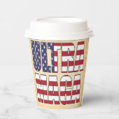 Ultra MAGA Trump Supporter 💡 Geweldig Weer USA Papieren Bekers (Voorkant)