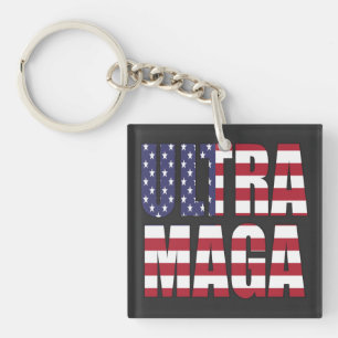 Ultra MAGA Trump Supporter 💡 Geweldig Weer USA Sleutelhanger