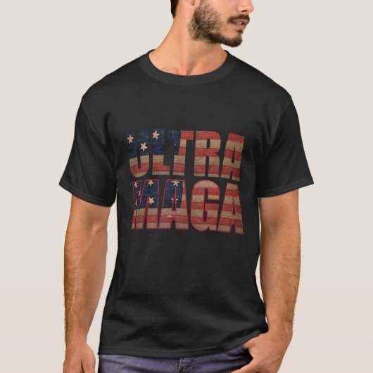 Ultra MAGA Trump Supporter ⛳ Geweldig Weer USA T-shirt (Voorkant)