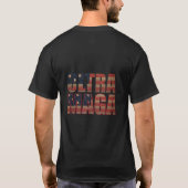 Ultra MAGA Trump Supporter ⛳ Geweldig Weer USA T-shirt (Achterkant)