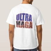 Ultra MAGA Trump Supporter ⛳ Geweldig Weer USA T-shirt (Achterkant)