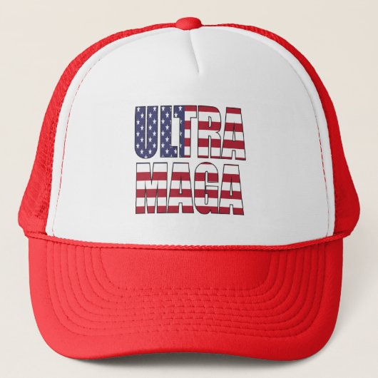 Ultra MAGA Trump Supporter 💡 Geweldig Weer USA Trucker Pet (Voorkant)