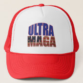 Ultra MAGA Trump Supporter 💡 Geweldig Weer USA Trucker Pet (Voorkant)