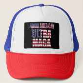 Ultra MAGA Trump Supporter ⛳ Geweldig Weer USA Trucker Pet (Voorkant)