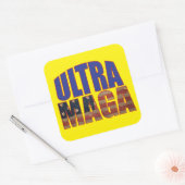 Ultra MAGA Trump Supporter 💡 Geweldig Weer USA Vierkante Sticker (Envelop)