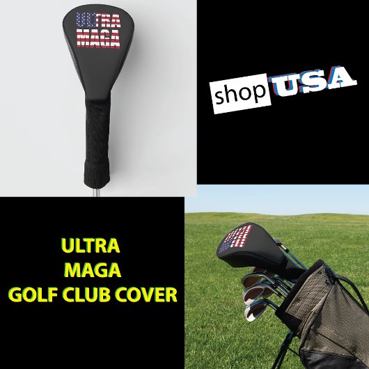 Ultra MAGA Trump Supporter ⛳  Geweldige USA Golfheadcover