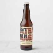 Ultra MAGA Trump Supporter 🚗 Groot-Brittannië Bier Etiket (Voorkant)