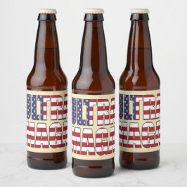 Ultra MAGA Trump Supporter 🚗 Groot-Brittannië Bier Etiket