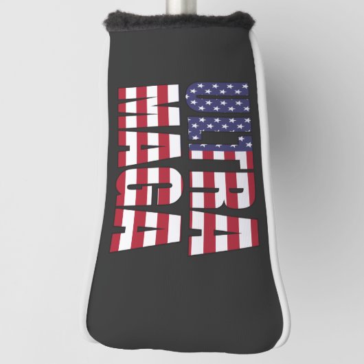 Ultra MAGA Trump Supporter ⛳ Groot-Brittannië Golfheadcover (Draai 90)