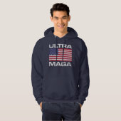 ULTRA MAGA USA AMERICAN FLAG ULTRAMAGA HOODIE (Voorkant volledig)