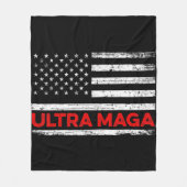 Ultra Maga Verenigde Staten Fleece Deken (Voorkant)
