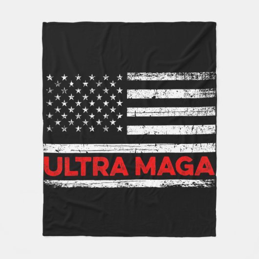 Ultra Maga Verenigde Staten Fleece Deken (Voorkant)