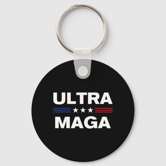 Ultra Maga Verenigde Staten vlag 3 Sleutelhanger (Voorkant)