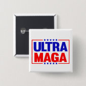 Ultra maga vierkante button 5,1 cm (Voorkant /achterkant)