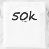 Ultra marathon 50k ovale stickers 4 per vel (Tas)