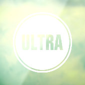Ultra Marathon,Long Distance Runner, Racing, Raamsticker (Vel 3)