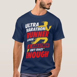 Ultra Marathon met draaiende marathonloper T-shirt