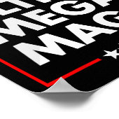Ultra Mega Maga Trump Liberal Support Republica Poster (Hoek)