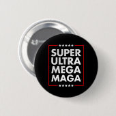 Ultra Mega Maga Trump Liberal Support Republica Ronde Button 5,7 Cm (Voorkant /achterkant)