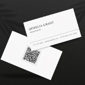 Ultra Minimaal | Moderne QR-code Visitekaartje
