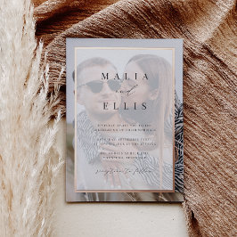 Ultra Minimal | Fotooverlay Wedding Folie Uitnodiging