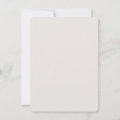 Ultra Minimal luxury Creative wedding invitation  Kaart (Achterkant)