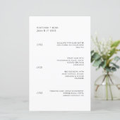 Ultra-minimal menu voor restaurantweddenschappen o (Staand voorkant)