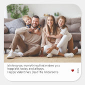 Ultra Minimal Modern Valentijnsdag Photo Sticker (Voorkant)