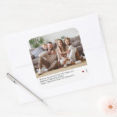 Ultra Minimal Modern Valentijnsdag Photo Sticker (Envelop)