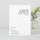 Ultra minimal text photo collection save the date kaart (Staand voorkant)