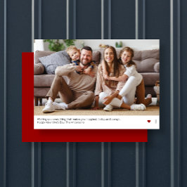 Ultra Minimale Moderne Rode Valentijnsdag Kaart