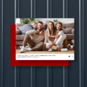 Ultra Minimale Moderne Rode Valentijnsdag Kaart