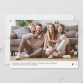 Ultra Minimale Moderne Rode Valentijnsdag Kaart (Voorkant)