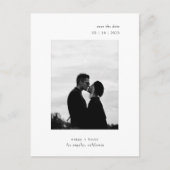 Ultra-minimale moderne Typografie-foto's, opslaan Aankondigingskaart (Voorkant)