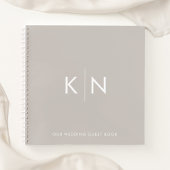 Ultra Minimale Monogram Weddenschap Boek