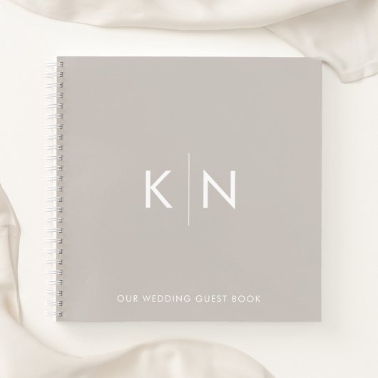 Ultra Minimale Monogram Weddenschap Boek