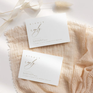 Ultra-minimale typografie RSVP-reactie Openbare RSVP Kaartje