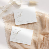 Ultra-minimale typografie RSVP-reactie | Openbare  RSVP Kaartje