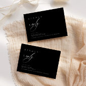 Ultra-minimale typografie RSVP-reactie | Openbare  RSVP Kaartje