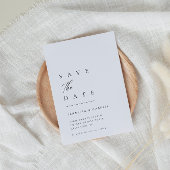 Ultra-minimale typografie Save the Date | Kaart